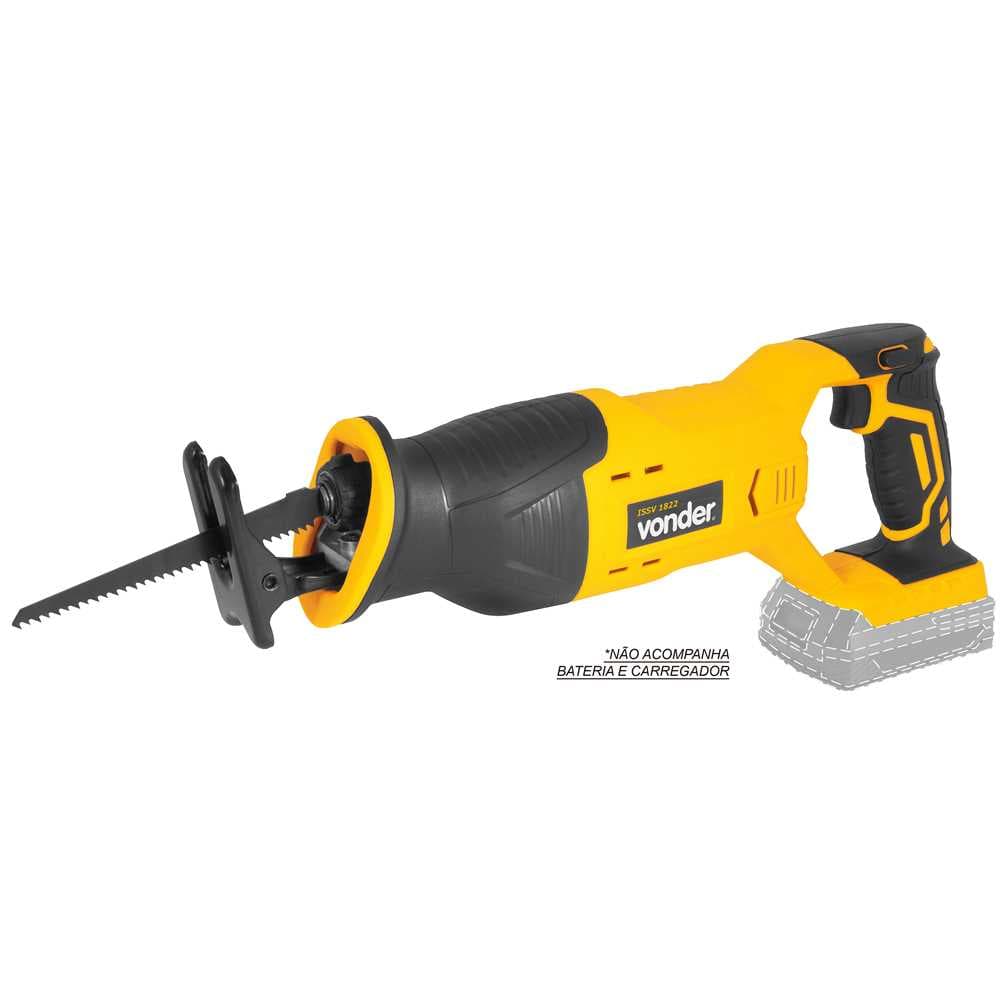 Serra sabre, bateria intercambiável de 18 V, sem bateria e sem carregador, ISSV 1822